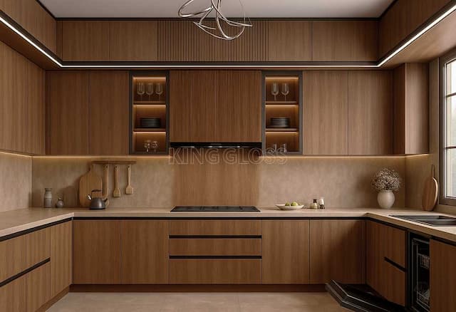 طرح چوب مات کامبو اوک مات کینگ گلاس