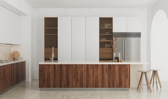 پنل روکش ملامینه پاکچوب طرح Dark Lyon Walnut 3312 با بافت چوب گردویی تیره