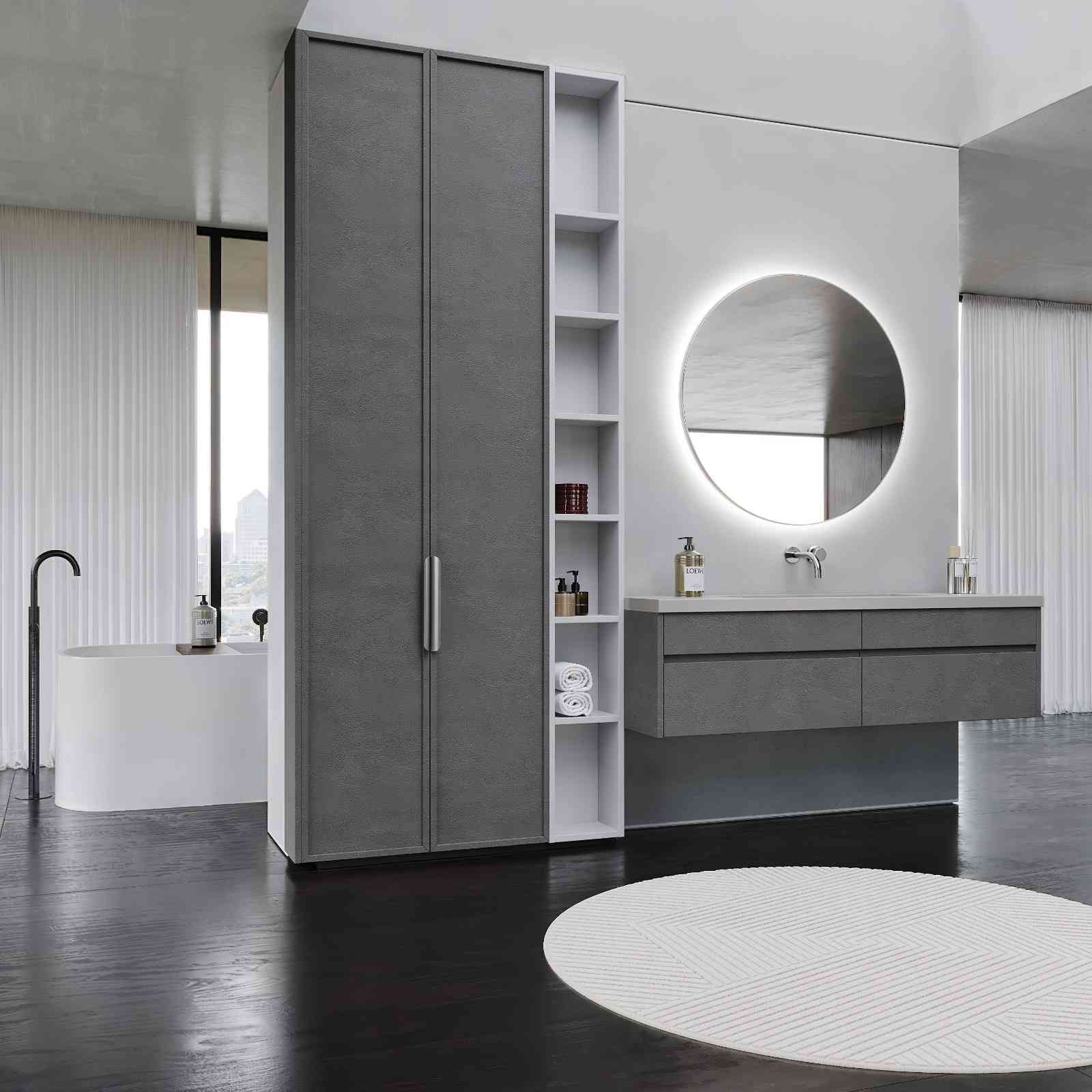 پنل PET و PVC تک رنگ Cement Dark Grey 901 پاکچوب