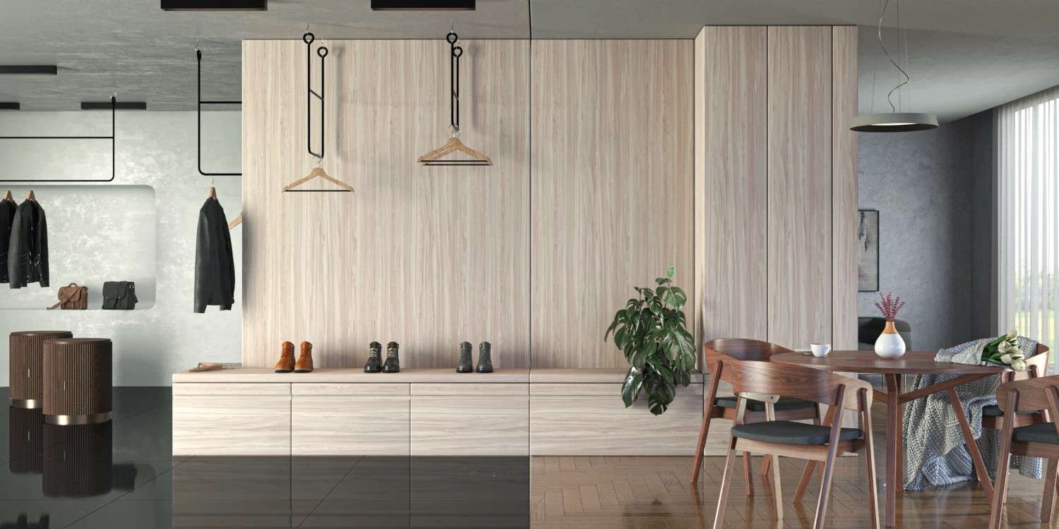 پنل روکش ملامینه پاکچوب طرح Gilan Maple 4411 با بافت چوب افرا