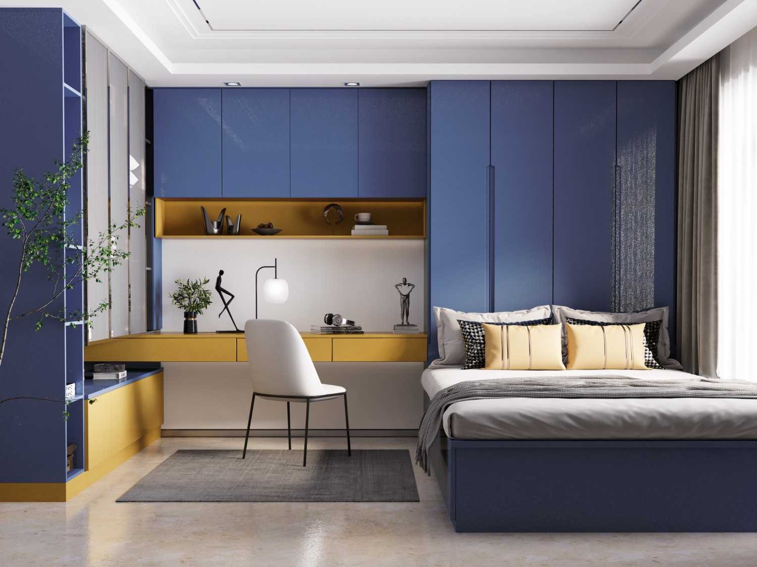 پنل PET و PVC پاکچوب طرح Medium Blue GP Pearl 196 با جلوه آبی کهکشانی