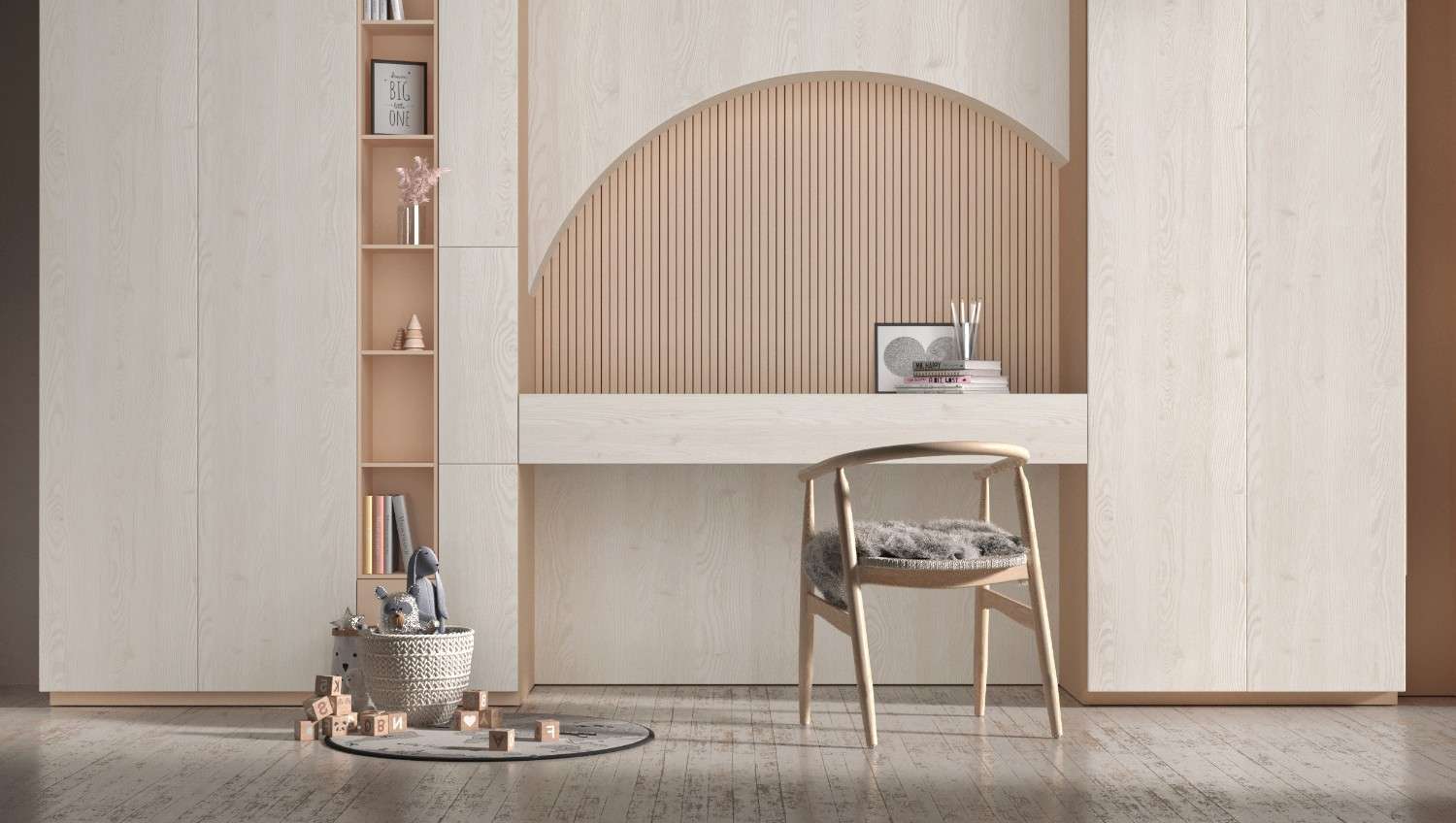 پنل روکش ملامینه پاکچوب طرح Sibiu Larch 6611 با بافت چوب لارچ