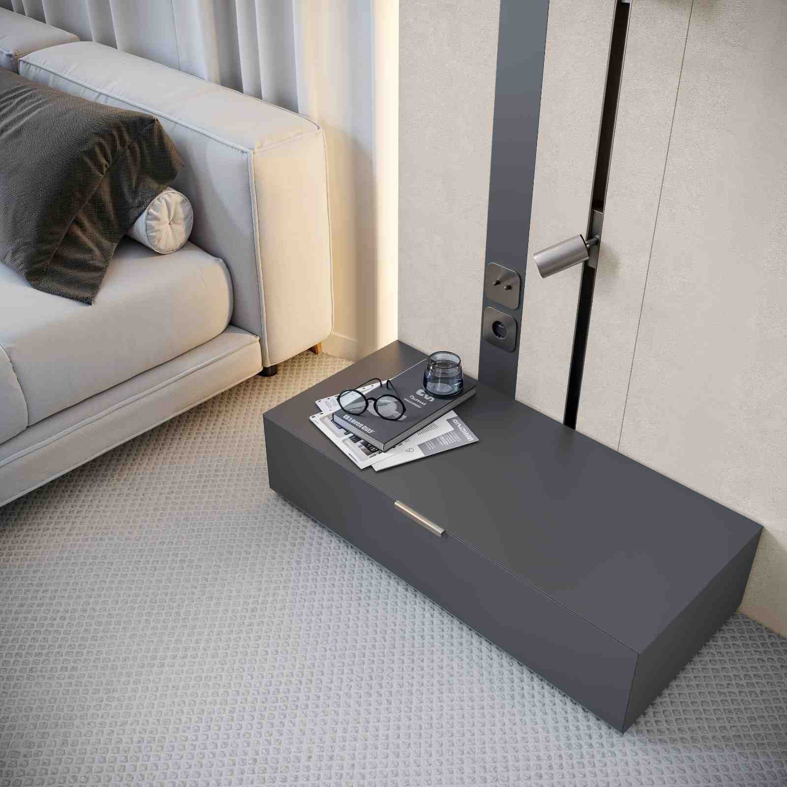 پنل PET و PVC تک رنگ Soft Touch Anthracite 826 پاکچوب