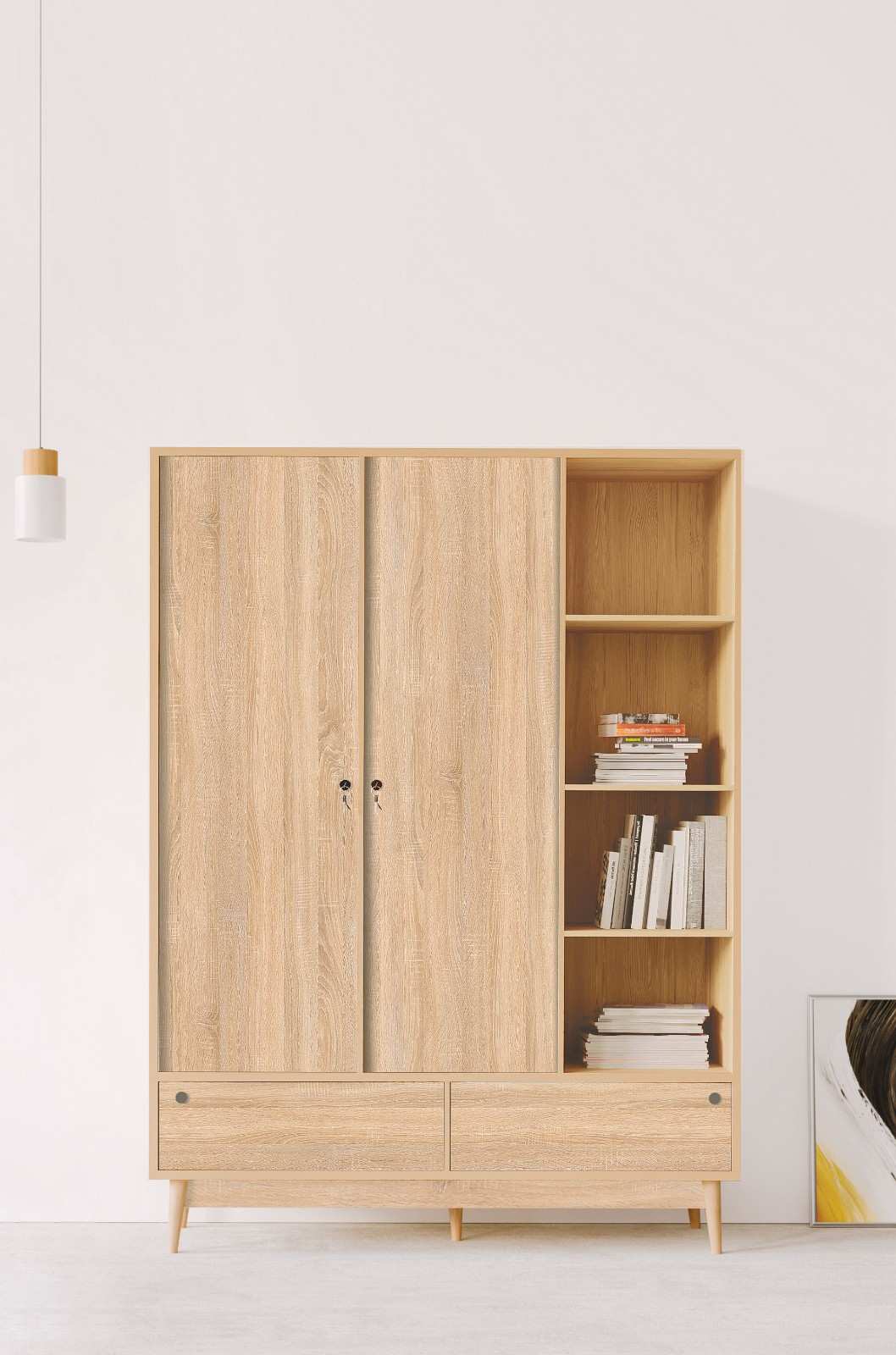 پنل روکش ملامینه پاکچوب طرح Sonoma Oak 6603 با بافت بلوط سونوما